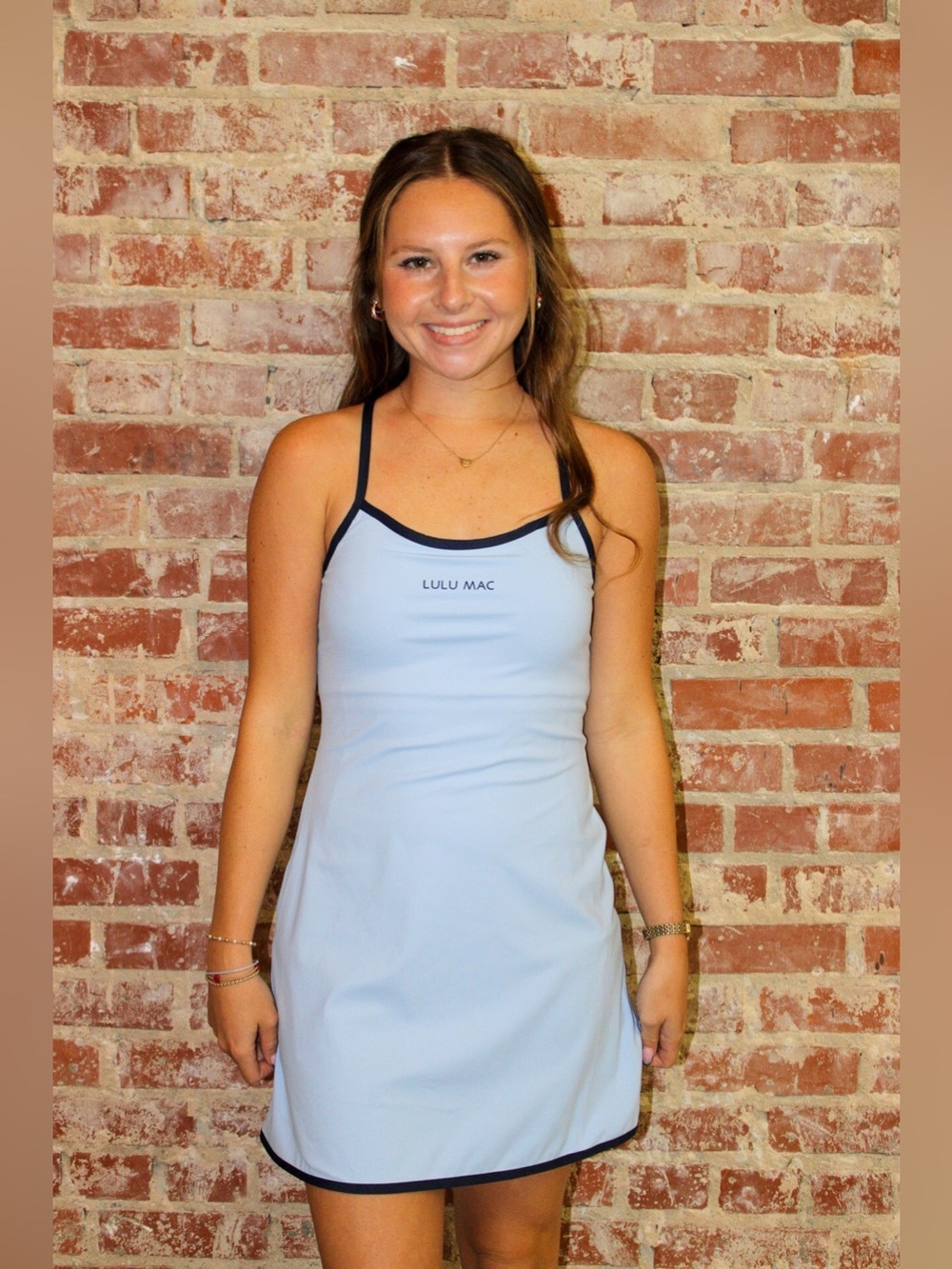Lulu Mac Light Blue/Navy Athletic Dress